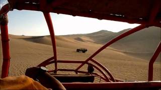 Dune Buggy Ride in Huacachina Ica Peru driving over sand dunes [upl. by Shirlene75]