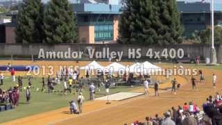 Amador Valley High School wins the 4x400m Relay at the NCS MOC [upl. by Medwin]