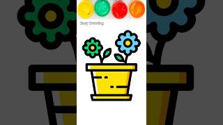 Drawing Flowering plant floweringplant shorts viral viral videos [upl. by Octavius]