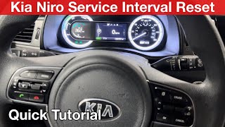 2018 Kia Niro How to reset service interval  oil life [upl. by Solnit]