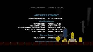 The Simpsons Theater Monsters Vs Aliens End Credits [upl. by Suilienroc855]