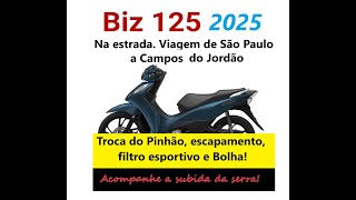 Nova Biz 125 2025 Na estrada De SP a Campos do Jordão Acompanhe a subida da Montanha biz125 [upl. by Georgy]