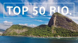 TOP 50 RIO DE JANEIRO  Guia com  50 ATRAÇÕES para você escolher O QUE FAZER na Cidade Maravilhosa [upl. by Kern]