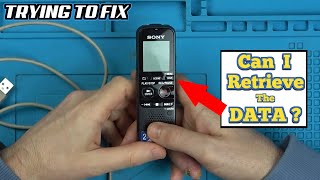 Can I Retrieve the DATA from this Sony Digital Voice Recorder [upl. by Deborath]