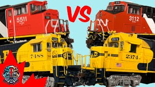 Roster Battle ROUND 1  Santa Fe and CN 6 axles [upl. by Meurer]