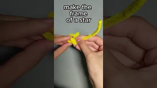 SUPER EASY pipe cleaner star so CUTE ⭐ star pipecleanercrafts easy [upl. by Ruffo429]