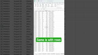 How to hide rows and columns in Excel [upl. by Lledniw34]