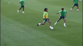 AFCON 2023 Super Eagles In Training Session In Abu Dhabi [upl. by Hctim]