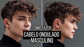 CABELO ONDULADO MASCULINO TUTORIAL  ALEX CURSINO [upl. by Assirrac279]