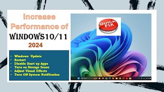 Speed Up Windows 11  5 Easy steps to Increase Windows 11 Performance  2024 [upl. by Ahtan]