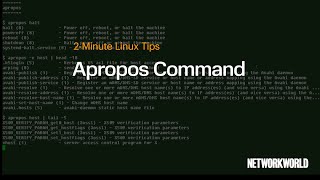 How to use the Apropos Command [upl. by Merrily]