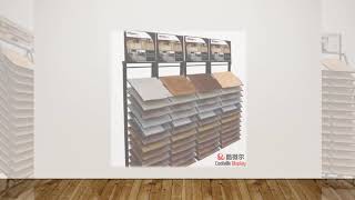 WPC SPC And Wooden Flooring Display Racks Hardwood Exhibition Stand [upl. by Hoxie]