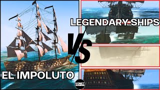 MOD El Impoluto  VS  Legendary Ships  Assassins Creed 4 Black Flag Gameplay [upl. by Adnolay]