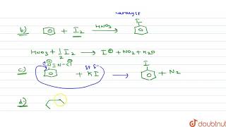 Iodobenzene can be obtained by [upl. by Annawaj]