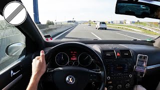 Volkswagen Golf R32 TOP SPEED DRIVE On Autobahn No Limit [upl. by Decima]