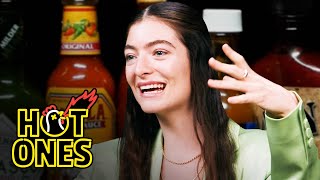 Lorde Drops the Mic While Eating Spicy Wings  Hot Ones [upl. by Anitsirt347]