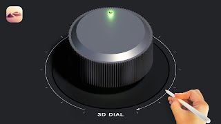 Nomad Sculpt｜Make 3D Dial Process [upl. by Ilrac231]