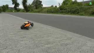 On tarmac and gravel between  Action  RC Adventure HPI Buggy Apache C1  with GoPro Hero 3 [upl. by Doralia]