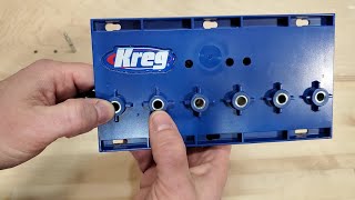 Kreg Adjustable Shelf Pin Jig Review  5mm and 14quot Bits [upl. by Asta]