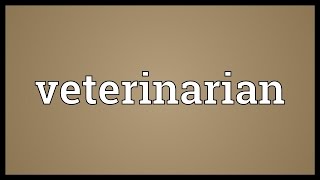 Veterinarian Meaning [upl. by Maison]