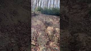 Landslide on Upper Lost Cove trail chiefsholsters helene wncstrong wnc lostcove hiking [upl. by Sima661]