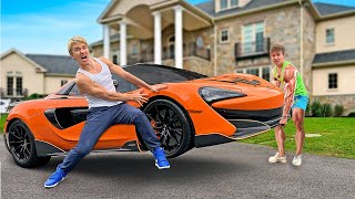 WORLDS STRONGEST MAN STOLE my McLaren SUPERCAR [upl. by Ursel]