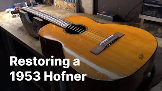 70 Years Old Guitar Restoration no talking [upl. by Wendell]