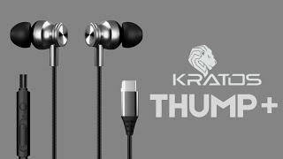 Kratos Thump Plus⚡ Best Type C Wired Earphones Under 400₹  Specifications And Price 🔥 [upl. by Nnylatsirk]