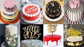 New year Cake Designs 2025  New year Cake decorating ideas  latest Happy New Year Cake designs [upl. by Wearing]