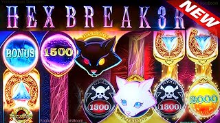 1st PLAY HEX BREAKER 3  New 1c IGT Slot LIVE PLAY amp BONUSES [upl. by Nnayllek693]