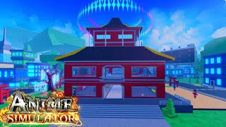 ALL TRAINING AREAS New Anime fighting Simulator called Anime Simulator [upl. by Niwred]