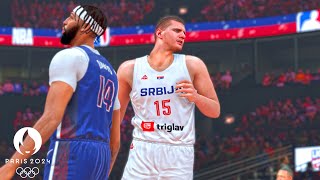 NBA 2K24 Olympics Mode  Serbia vs USA  Ultra Realistic Gameplay [upl. by Crespo]