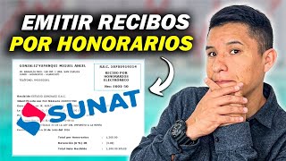 🤑 COMO emitir RECIBOS por HONORARIOS ELECTRONICOS ✅ TUTORIAL PASO a PASO  SUNAT 2023 [upl. by Eutnoj615]