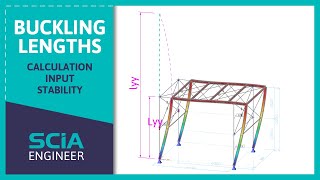 Basic Tutorial about buckling lengths in SCIA Engineer 191 [upl. by Butler]