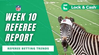 NFL Week 10 Referee Report  Referee Betting Trends [upl. by Galligan163]