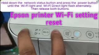 How to reset Epson L3256 printer wifi settings Resetting Epson Printer WiFi Network Settings [upl. by Briana]