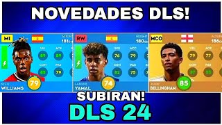 🤩JUGADORES QUE SUBIRAN SUS MEDIAS EN LA ACTUALIZACION EN DLS 24 [upl. by Cuda]