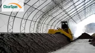 Dairy Composting in fabric buildings by ClearSpan Fabric Structure [upl. by Maillij]