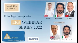 ERS Webinar Series 2022 Rhinology Emergencies [upl. by Casady]