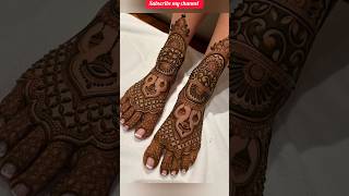 New Leg Mehndi DesignLeg Mehndi Design viral ytshorts shorts trending fashion reels videos [upl. by Acirretahs]