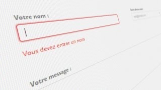 Tutoriel CSS  Validation de formulaire en HTML5 et CSS3 [upl. by Zitah]