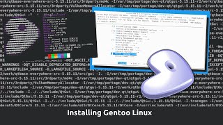 Installing and compiling Gentoo Linux [upl. by Latsyrd]