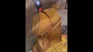 how to print fan gele headwraptutorial [upl. by Akamahs]