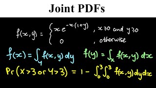 Joint Probability Density Functions Finding Marginals and Solving Probabilities [upl. by Agiaf]