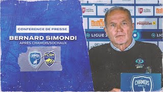 Les mots de Bernard Simondi après ChamoisSochaux [upl. by Norbert658]