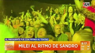 Javier Milei y Fátima Florez disfrutaron de un show tributo a Sandro [upl. by Britta]