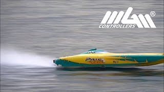 Giant RC PowerBoat HPR 233  MGM CONTROLLERS [upl. by Tongue769]