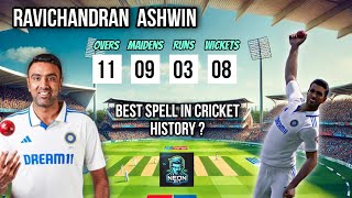 Best Spell In Test Cricket History 🤯  Ravichandran Ashwin NEON RV 7 [upl. by Elnore683]