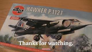 Overview of the Airfix Vintage kit Hawker P 1127 [upl. by Vharat857]