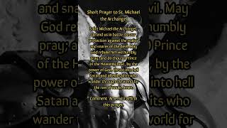 Short Prayer to St Michael the Archangel  prayer jesus [upl. by Pip]